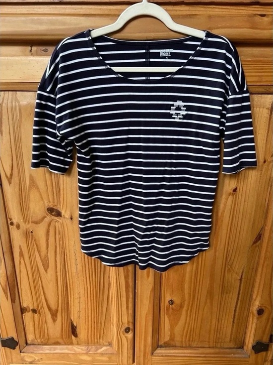 Tops - Black & White Striped Women's Tee
